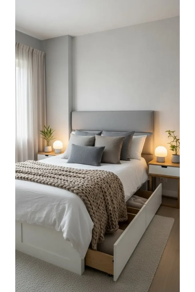 Under Bed Storage Focused Layout