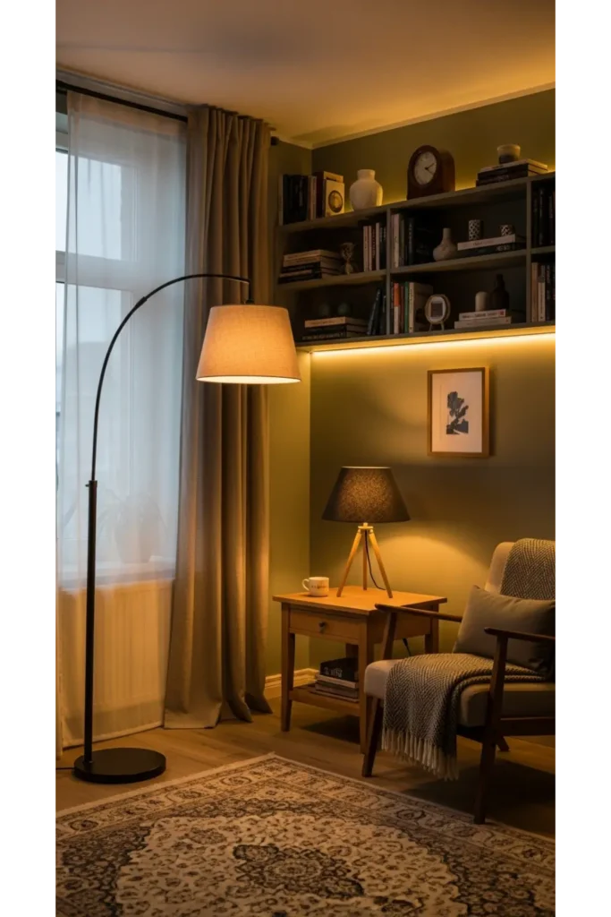 23 Small Living Room Ideas Maximize Every Inch 22 Use Layered Lighting