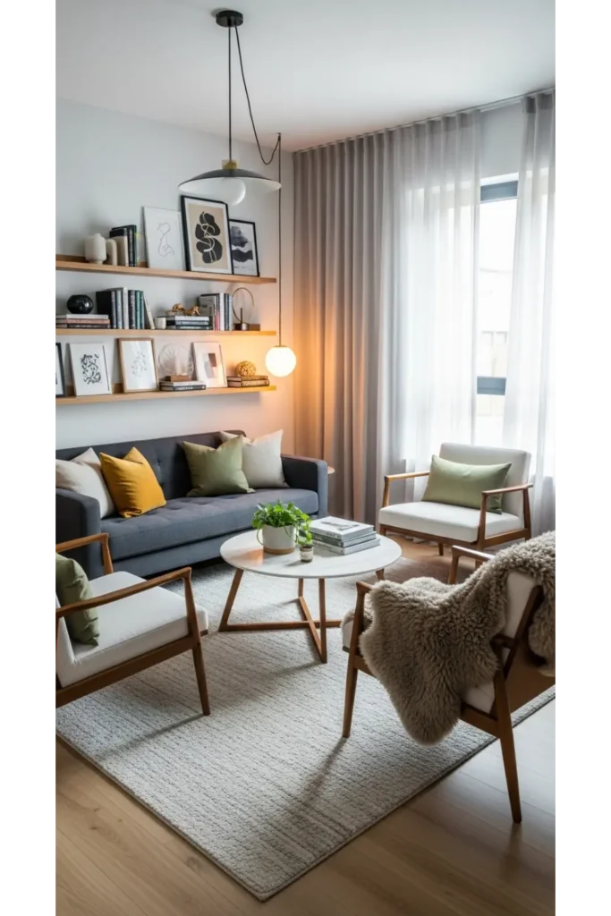 23 Small Living Room Ideas Maximize Every Inch 10 Use Rugs to Define Zones