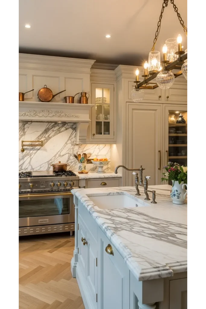 Vintage-Inspired Luxury Kitchens