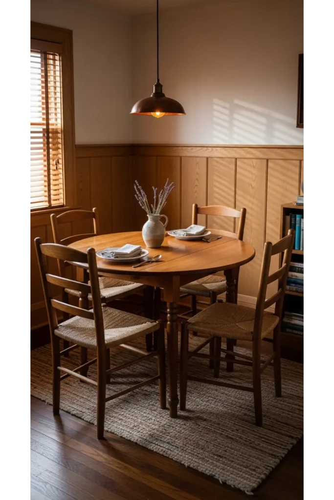 Small Dining Room Design Inspirations 20 Ideas 11 Warm Wood Accents