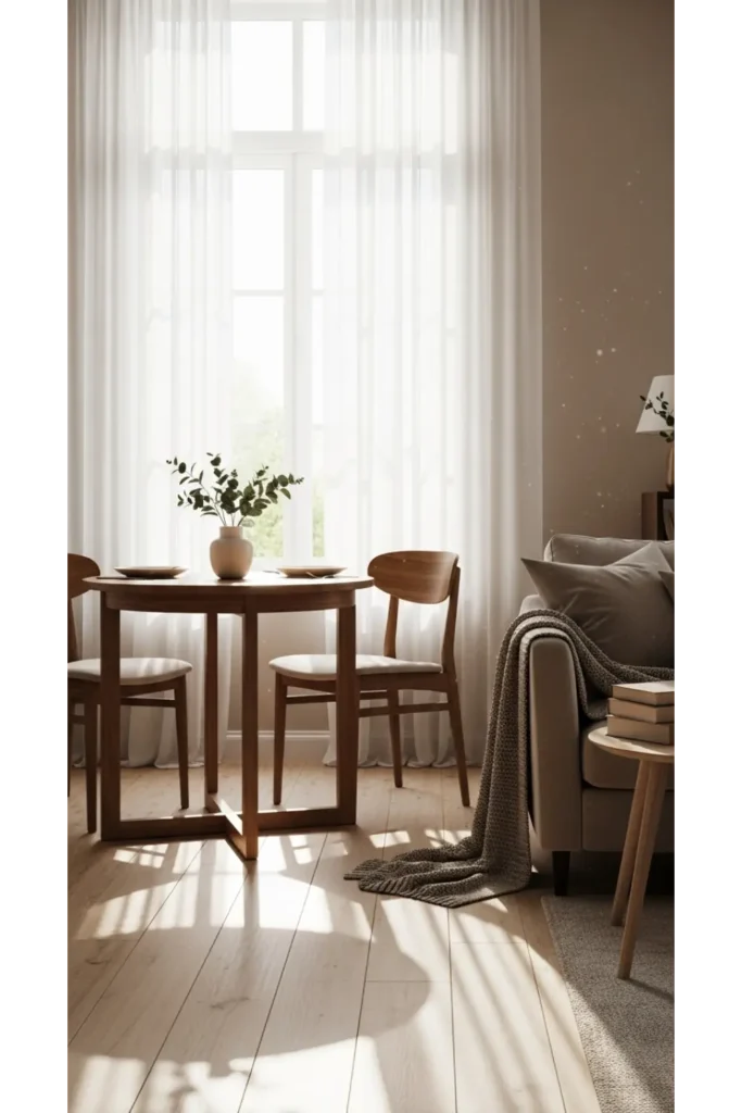 23 Small Living Room Dining Room Combo Layouts 17 Window Side Dining Area