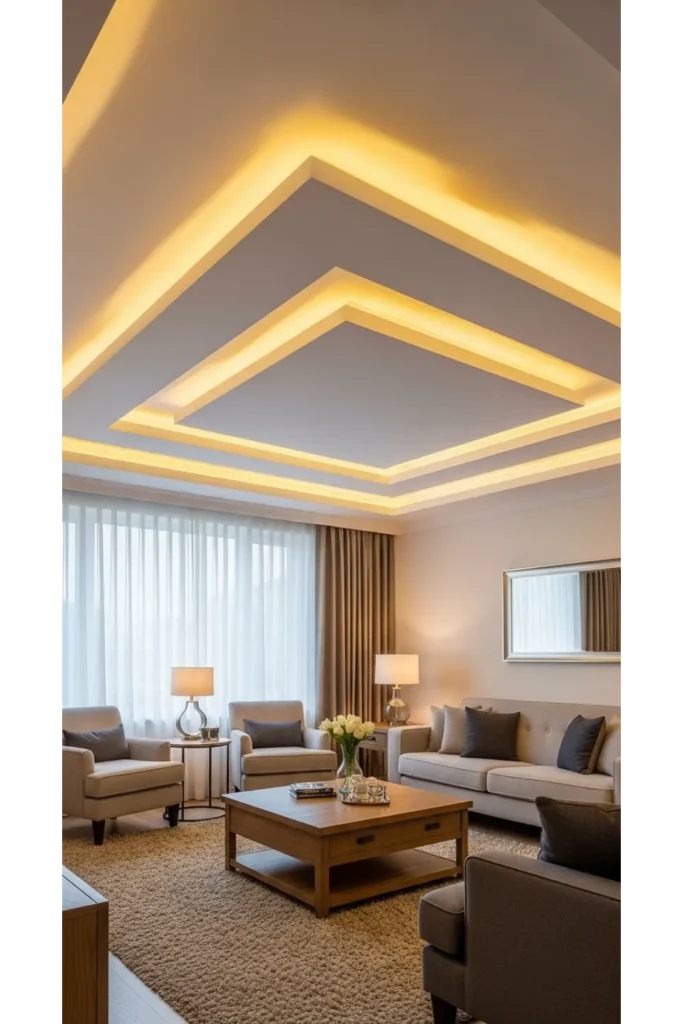 False Ceiling Living Room Designs 23 Ideas 4 Wooden Accent False Ceiling