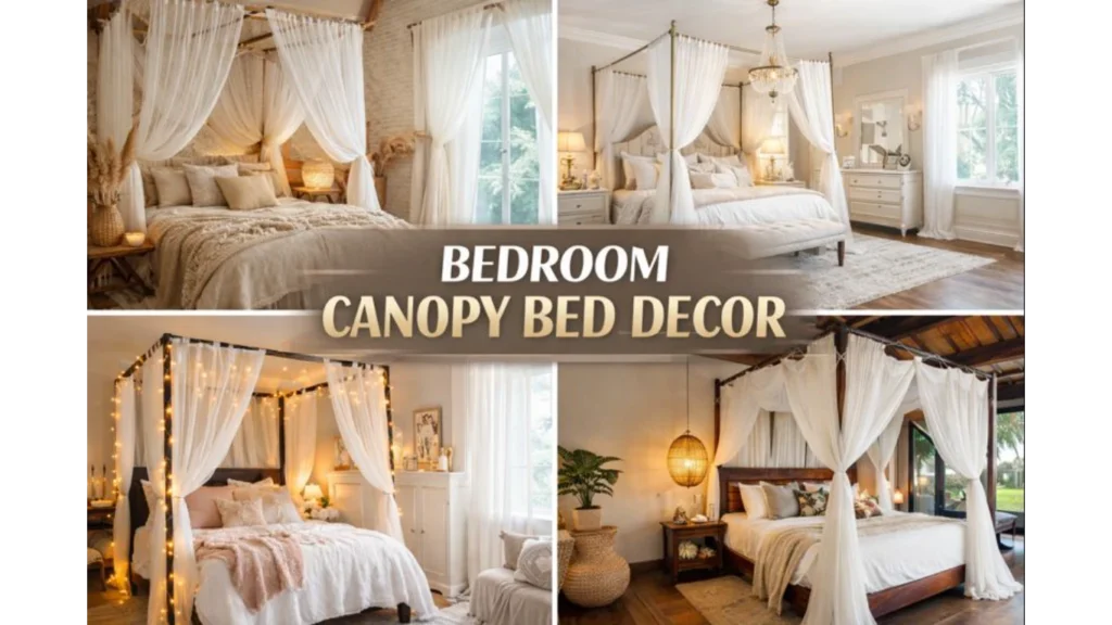 bedroom canopy bed doecor