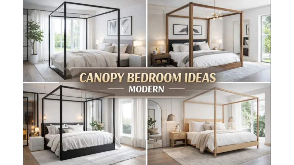 canopy bedroom ideas modern