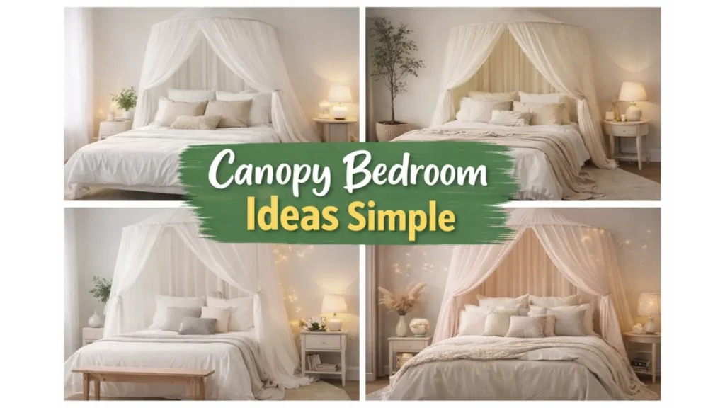 canopy bedroom ideas simple