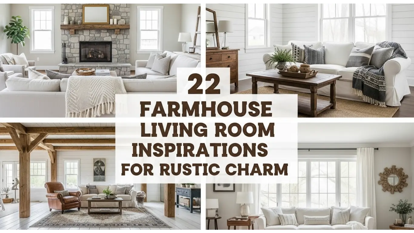 farmhouse living room inspirations for rustic charm