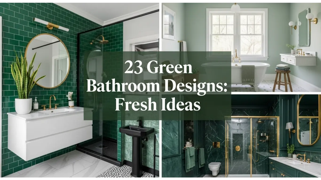 green bathroom designs