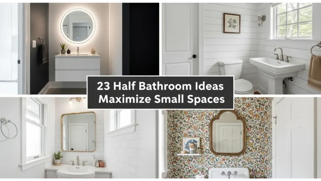 half bathroom ideas maximize small spaces