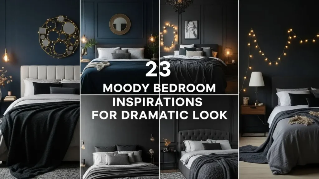 Moody Bedroom With Deep Charcoal Walls