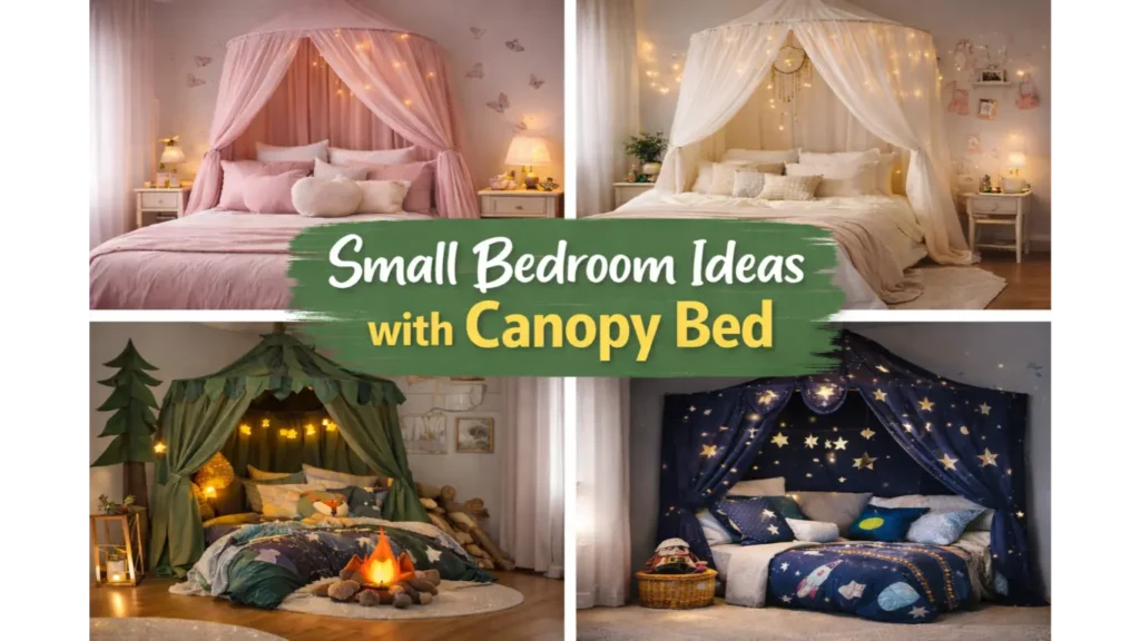 small bedroom ideas with canopy beds