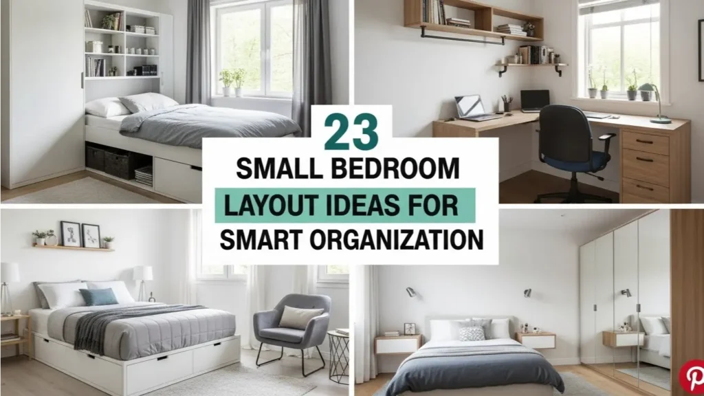 small bedroom layout ideas for smart organization