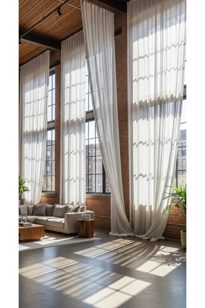 Add Floor to Ceiling Curtains