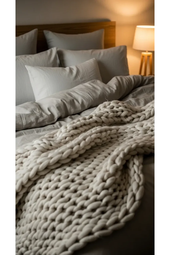 Add Texture Through Throw Blankets