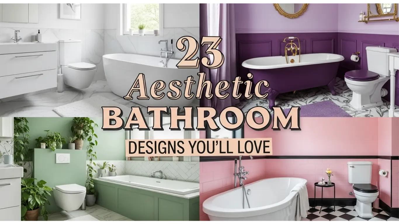 Aesthetic Bathroom Designs You'll Love