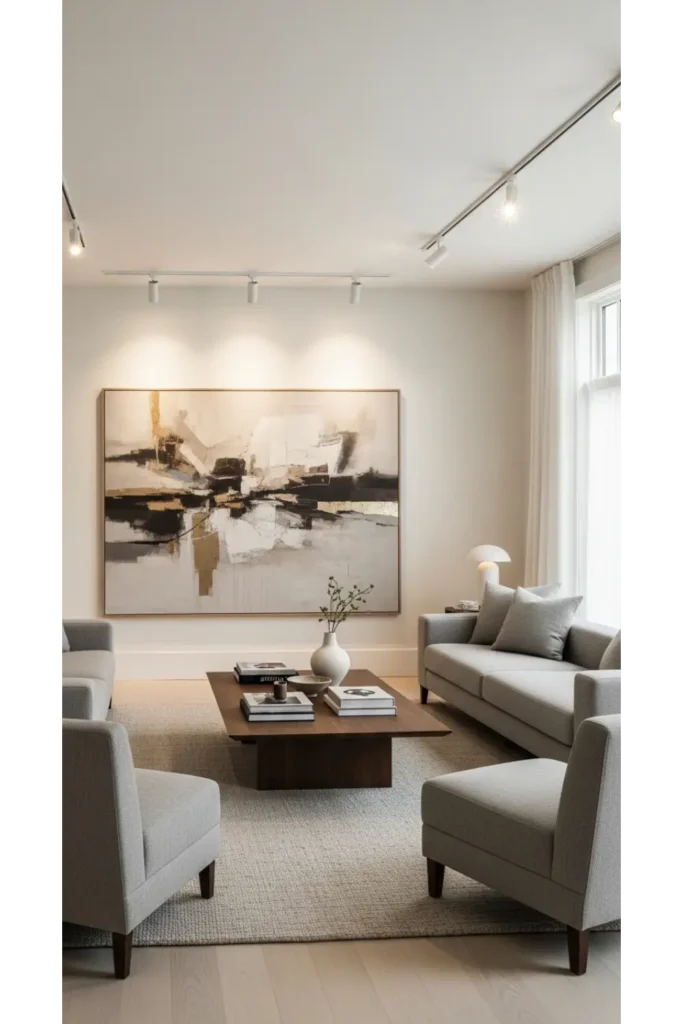 Art Focused Elegant Living Space