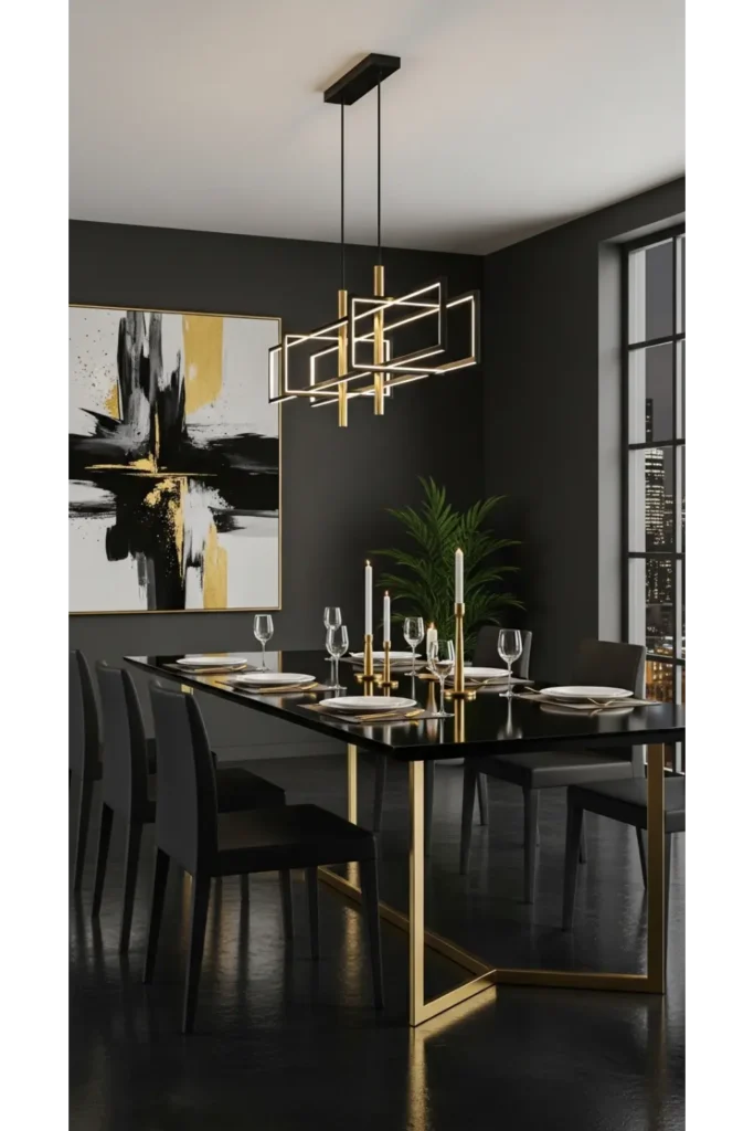 Black and Gold Fixtures