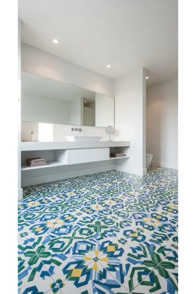 Bold Graphic Encaustic Tiles