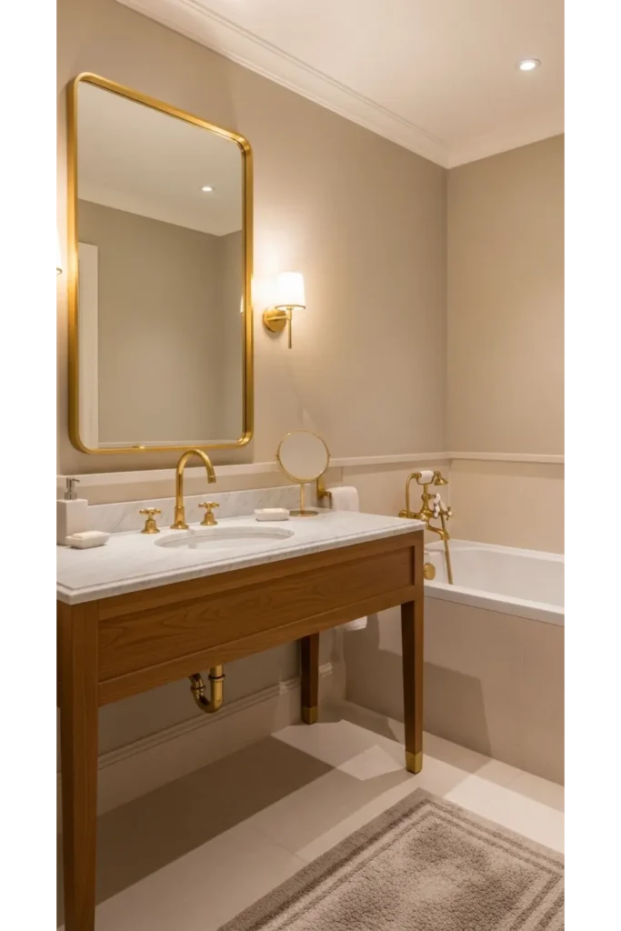 Brass and Warm Metal Fixtures
