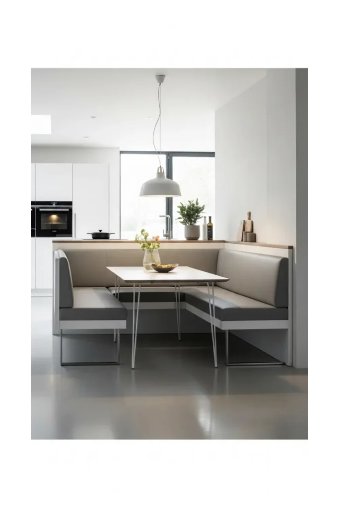 22 Modern Kitchen Design Ideas For Sleek Homes 14 Built In Breakfast Nooks