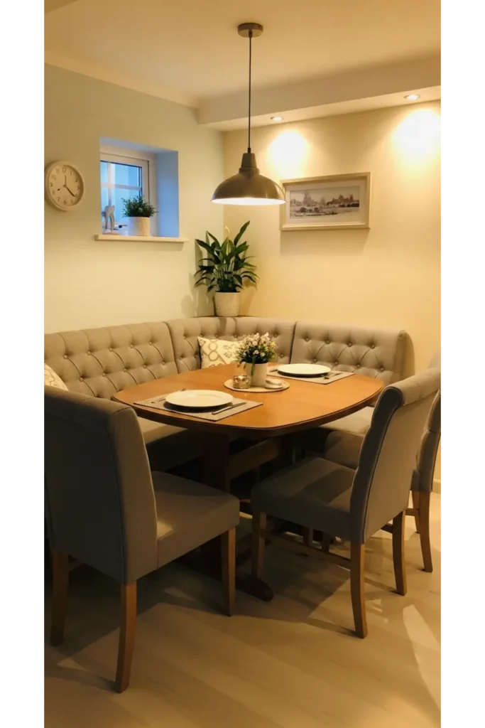 24+ Small Dining Room Ideas That Maximize Space 19 Built In Corner Dining Sets