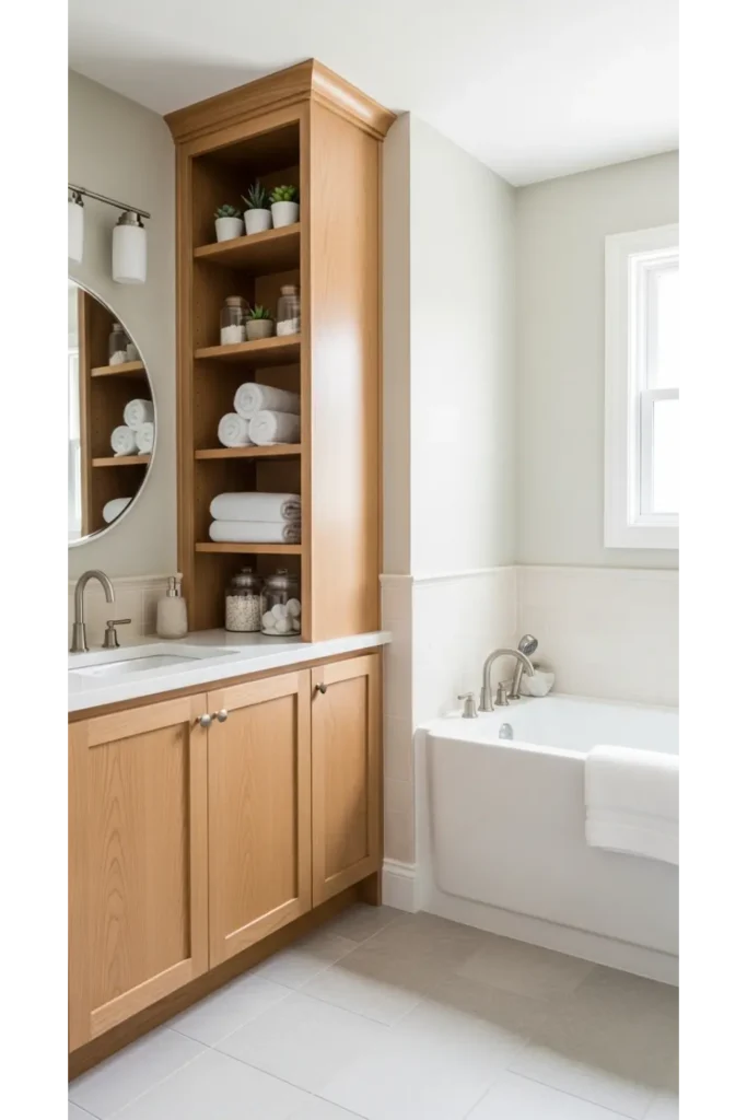 Built In Linen Cabinet