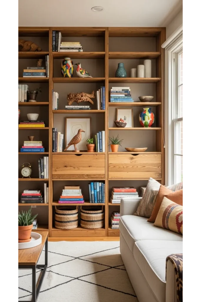 Built In Shelving With Style