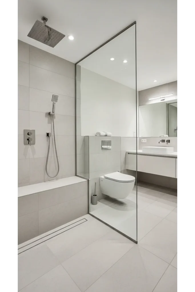 Built In Shower Bench for Comfort and Style