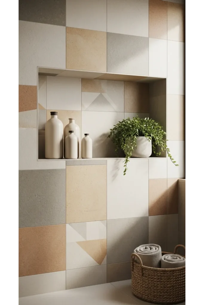 Built In Shower Niche Styling