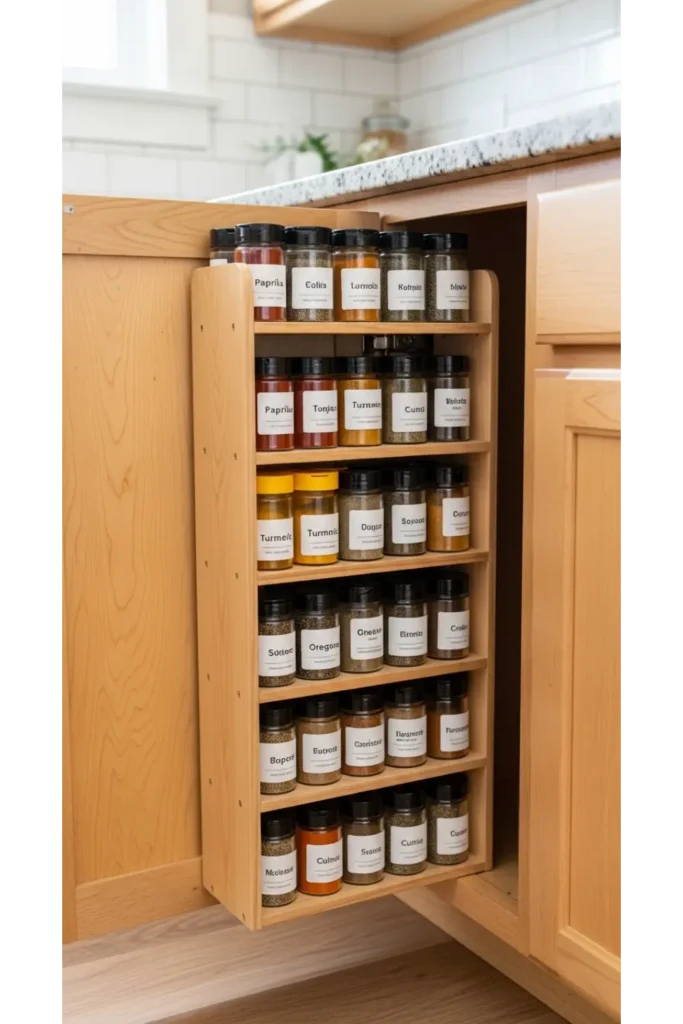 Built In Spice Storage