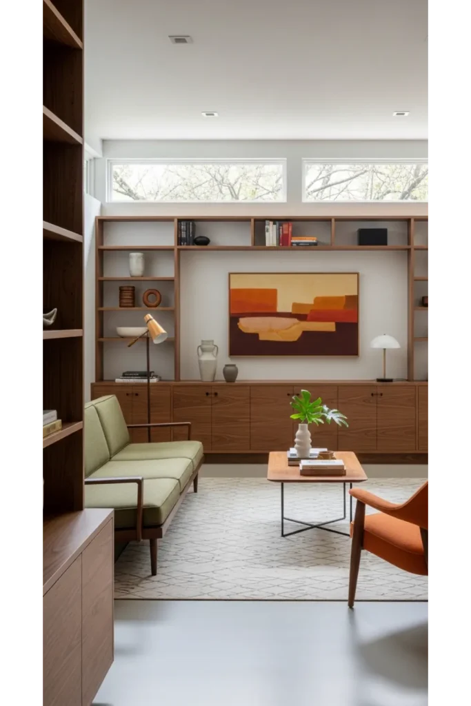 Built In Storage with Clean Lines