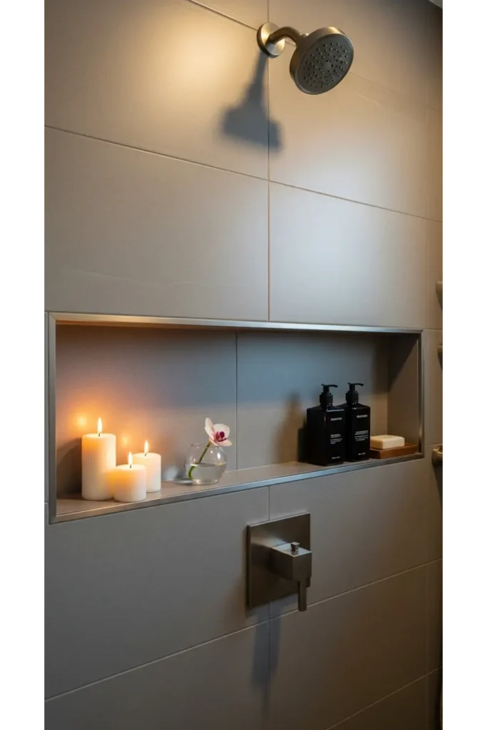 Built In Wall Niches for Seamless Storage