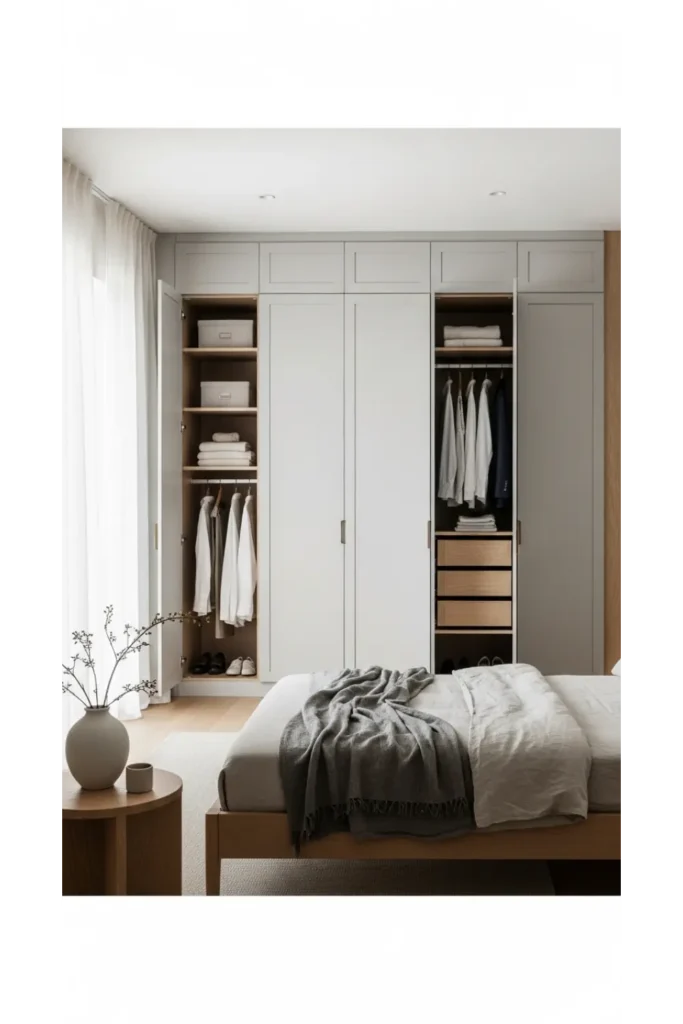 Japandi Bedroom 23 Calm Cozy Retreat Ideas 7 Built In Wardrobes