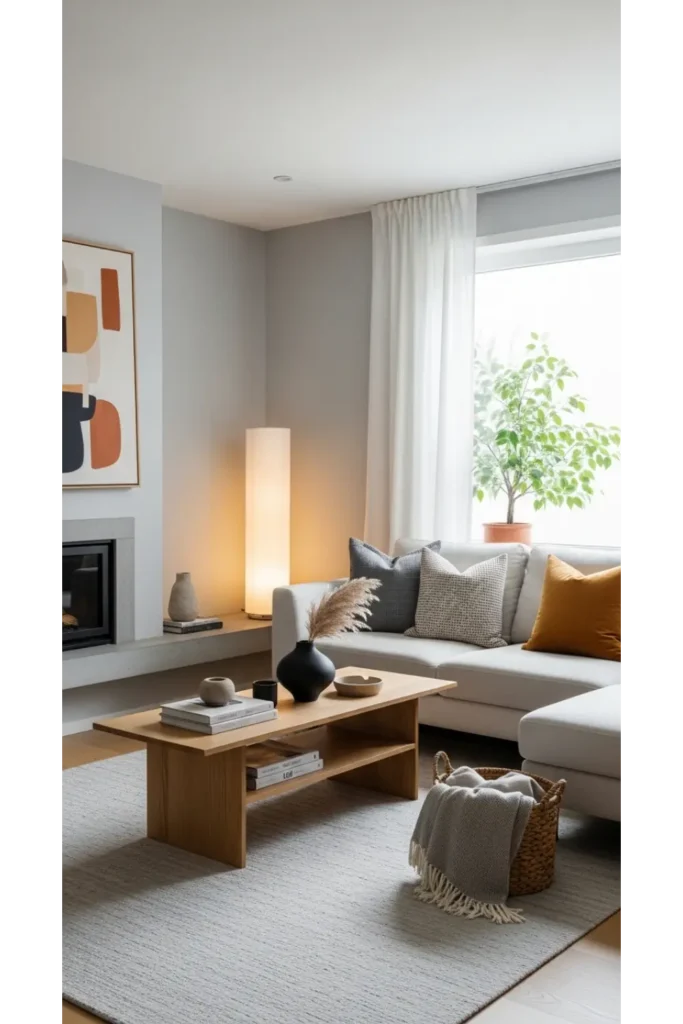 23+ Living Room Inspiration Ideas for Cozy Homes 9 Calm Modern Comfort