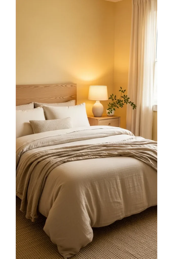 22 Small Bedroom Ideas to Maximize Comfort and Space 9 Choose Soft Monochrome Layers