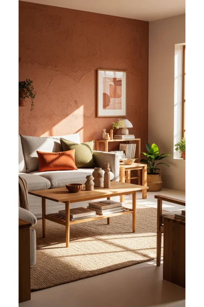 Clay-Toned Comfort Spaces
