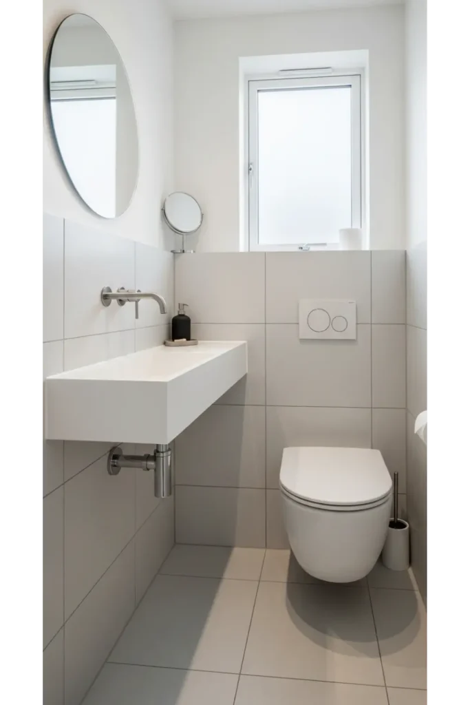 22 Tiny Bathroom Ideas Save Space With Style 10 Compact Corner Sink
