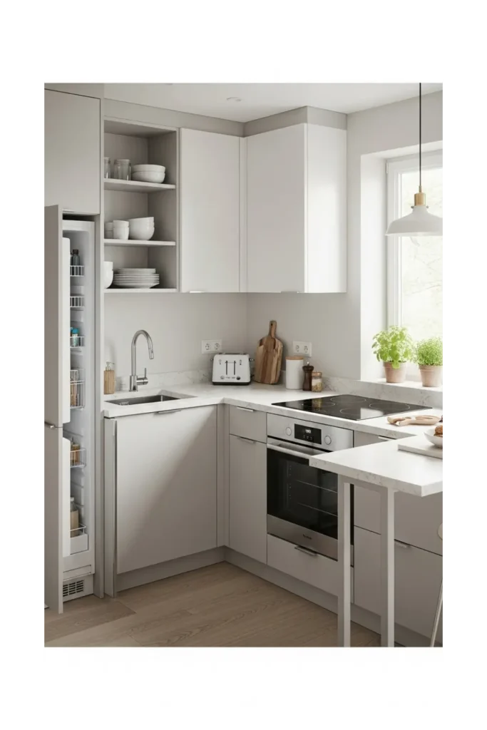 23 Open Kitchen Ideas Blend Style Functionality 15 Compact Open Kitchen Layout