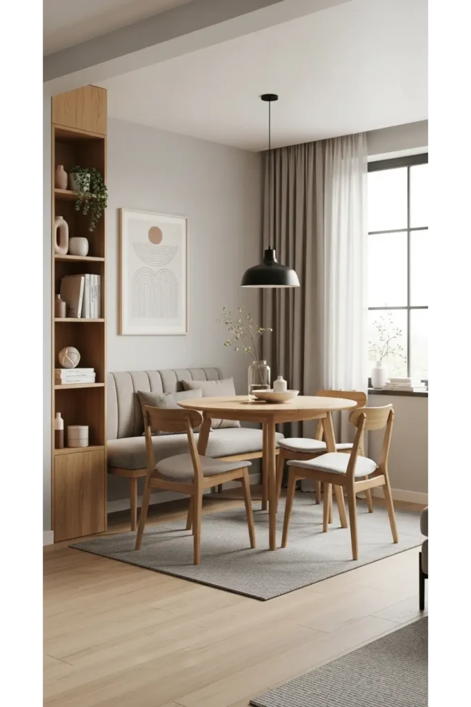 24+ Small Dining Room Ideas That Maximize Space 25 Consistent Design with Nearby Rooms