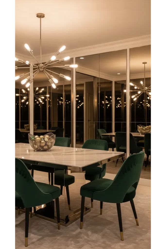 23 Elegant Dining Room Designs, Sophisticated Interiors 6 Contemporary Glam Dining