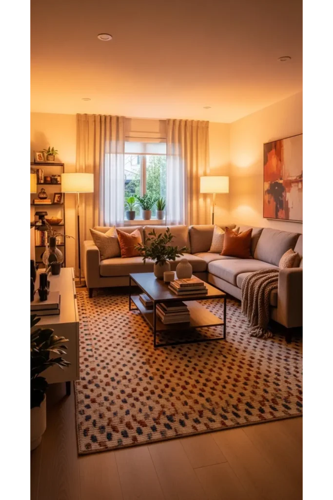 Cozy Open Concept Zoning