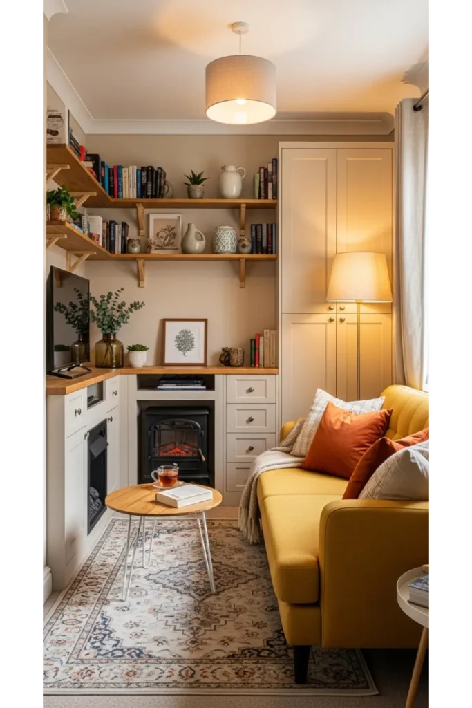 23+ Living Room Inspiration Ideas for Cozy Homes 4 Cozy Small Space Styling