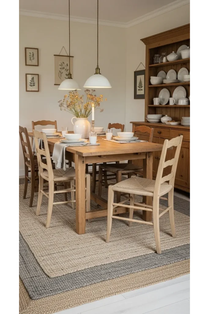 22+ Modern Farmhouse Dining Room Ideas 12 Cozy Textured Farmhouse Dining Room