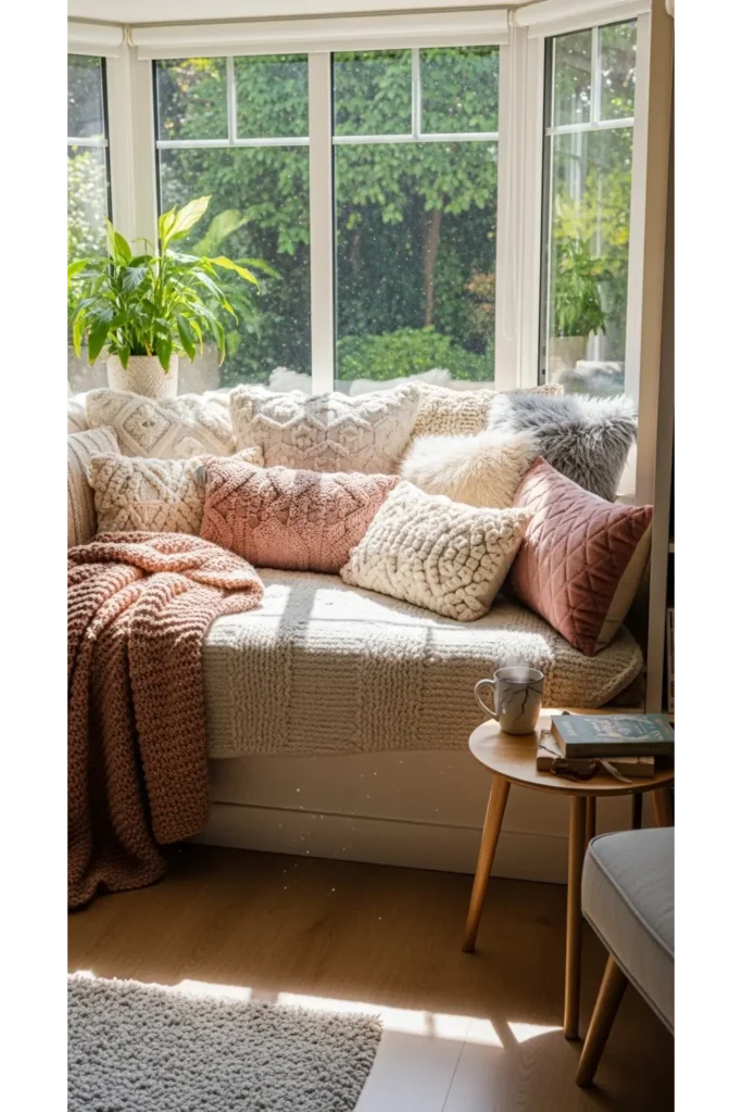 23+ Living Room Inspiration Ideas for Cozy Homes 14 Cozy Window Seating