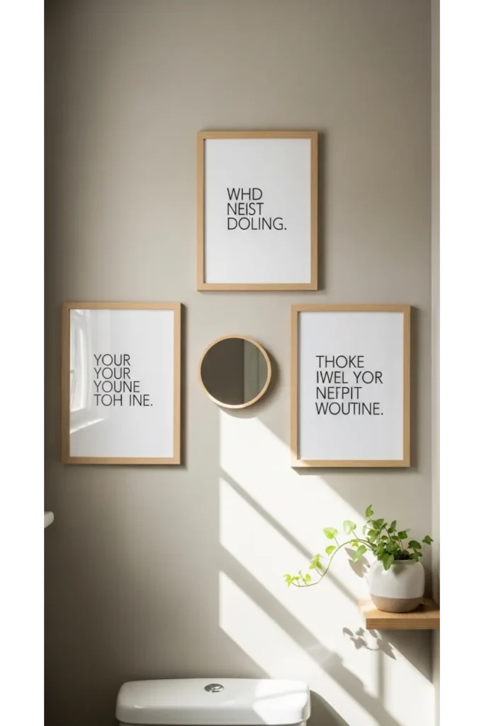 Custom Framed Bathroom Quotes