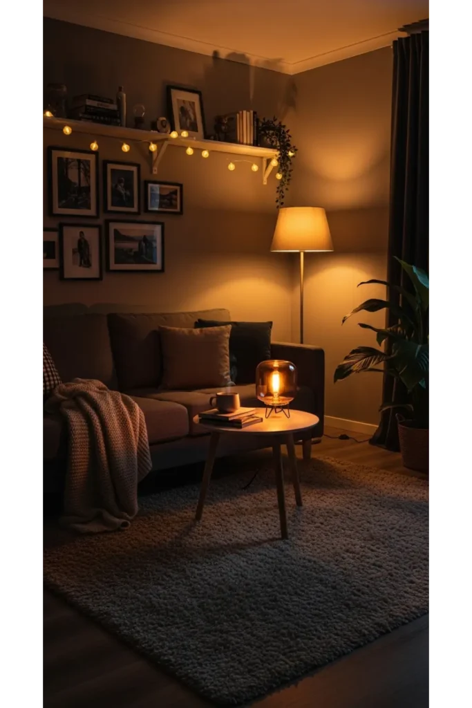 Dark Cozy Living Room