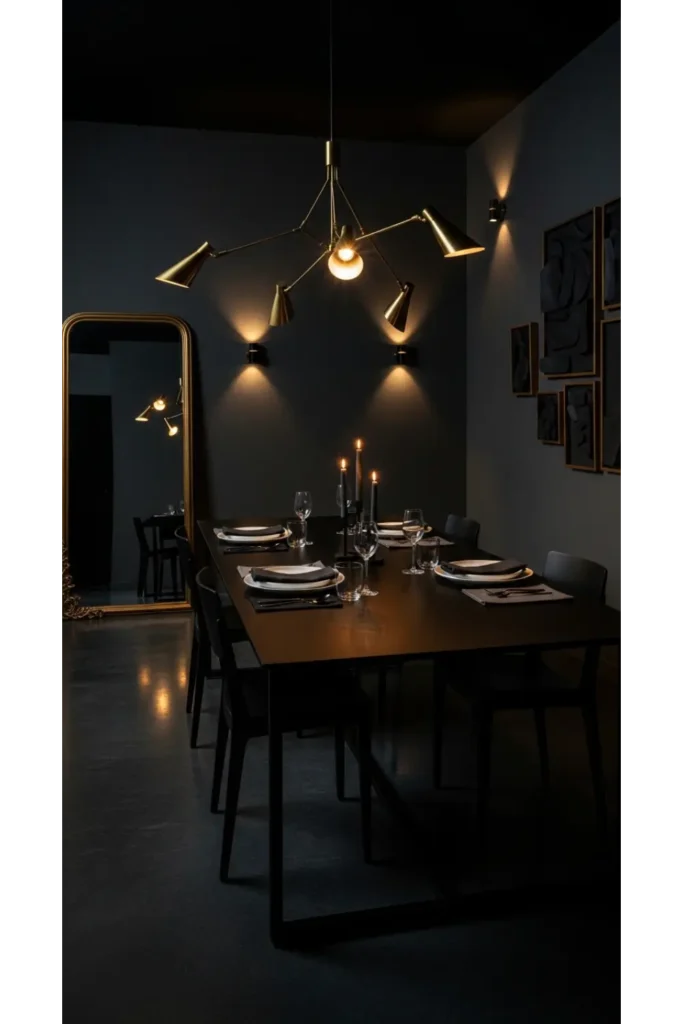 23 Elegant Dining Room Designs, Sophisticated Interiors 4 Dark and Dramatic Refinement