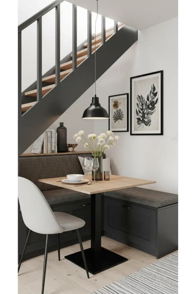 Dining Area Under Staircase