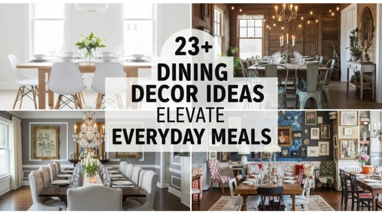 Dining Decor Ideas Elevate Everyday Meals