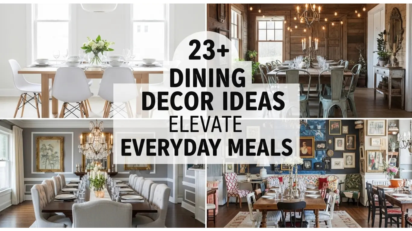 Dining Decor Ideas Elevate Everyday Meals